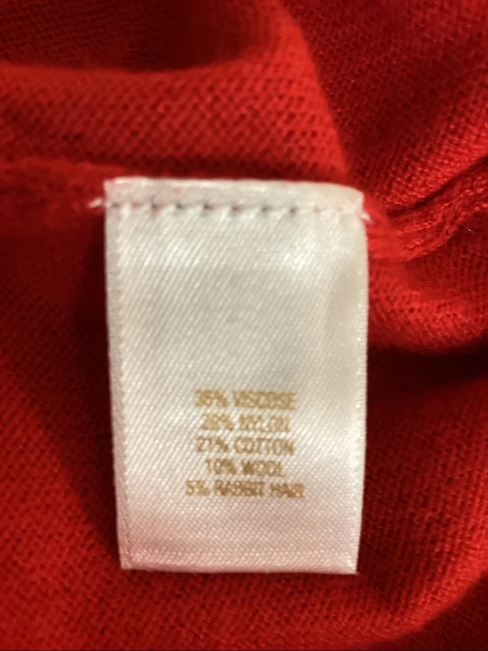 KATE SPADE Red Bow Sleeve Crewneck Sweater Size Small